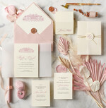 Zaproszenia ślubne Minimalistyczne spersonalizowane zaproszenia na ślub, unikalne nowoczesne zaproszenia 0