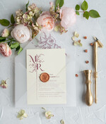 Zaproszenia ślubne Minimalistyczne Proste Zaproszenia Ślubne Minimalistyczne Zaproszenia na Ślub Eleganckie Zaproszenie Ślubne Różowe  3