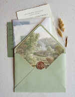 Zaproszenia ślubne Minimalistyczne Minimalistyczne  Romantyczne Zaproszenia Ślubne  Proste Fine Art Zaproszenia na Ślub Pistacjowe Zaproszenie ślubne3