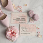 Zaproszenia ślubne Minimalistyczne Proste Zaproszenia Ślubne Marmurkowe Zaproszenia na Ślub Marmur Zaproszenie Ślubne Różowe1