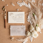 Zaproszenia ślubne Minimalistyczne Proste Jednokartkowe Zaproszenia Ślubne Kremowe Róże Minimalistyczne Zaproszenia na Ślub Delikatne Zaproszenie Ślubne3