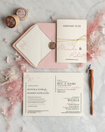 Zaproszenia ślubne Minimalistyczne wyjątkowe zaproszenia ślubne, delikatne minimalistyczne zaproszenie na ślub, zaproszenia ze sznurkiem 0