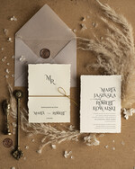 Zaproszenia ślubne Minimalistyczne Minimalistyczne Zaproszenia ślubne Rustykalne Zaproszenie na Ślub 1