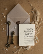 Zaproszenia ślubne Minimalistyczne Minimalistyczne Zaproszenia ślubne Rustykalne Zaproszenie na Ślub 0