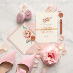 Zaproszenia ślubne Minimalistyczne Boho Proste Zaproszenia Ślubne Róże Peoniowe  Minimalistyczne Zaproszenia na Ślub Delikatne Zaproszenie Ślubne2