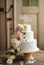 Figurki na tort / cake topper statuetki akryl ozdobny napis na tort ślubny   1