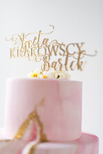Figurki na tort / cake topper statuetki akryl ozdoby na tort weselny   3