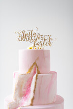 Figurki na tort / cake topper statuetki akryl ozdoby na tort weselny   4