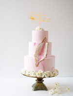 Figurki na tort / cake topper statuetki akryl błyszczący topper na tort weselny złota pleksi   1