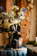 Figurki na tort / cake topper statuetki akryl statuetki na tort weselny złoty topper 1