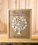 Prezenty, Podziękowania dla Rodziców Podziękowania dla rodziców w ramie drzewko serca podziękowania ślubne dla rodziców prezenty dla mamy i taty z okazji ślubu0