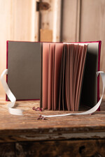 Albumy ślubne Pudełka na zdjęcia  album na zdjęcia  duży album szyte kartki aksamitna okładka z Waszymi imionami 14