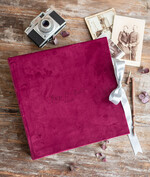 Albumy ślubne Pudełka na zdjęcia  album na zdjęcia  duży album szyte kartki aksamitna okładka z Waszymi imionami 0