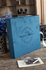 Albumy ślubne Pudełka na zdjęcia  album na zdjęcia  duży album na zdjęcia szyte kartki wybierz kolor kartek welurowy album, recznie szyty album na zdjecia 2