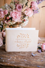 Albumy ślubne Pudełka na zdjęcia  album na zdjęcia  rustykalny drewniany album ślubny 15