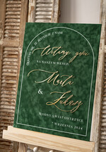 Plany stołów Glamour welurowe Tablica powitalna slubna glamour, elegancka welurowa plansza powitanie gości na Weselu, rama powitanie na weselu rama z powitaniem gości na weselu2