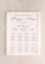 Plany stołów Plakaty Special Line tablica z rozmieszczeniem gości plan stołów weselnych0