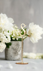 Numery na stół Akryl złote piękne numerki na stół weselny złota błyszcząca plexi, złote numerki na stoly weselne8