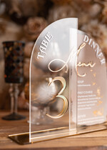 Numery na stół Akryl numerki na stoły weselne, elegancka i nowoczesna forma karty dań na weselu, akrylowe menu weselne, malowane farbą numerki na stół 10