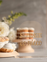 Numery na stół Akryl usadzenie gości numery na stół weselny, złote lusterkowe napisy2