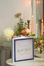 Księgi wpisów gości glamour książka na ślub na wpisy gości weselnych, złocenie na okładce wasze imiona i data slubu1