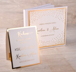 Księgi wpisów gości glamour album ślubny do wpisów gości, glamour złocone imiona i data ślubu2