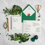 Zaproszenia ślubne Indywidualne delikatne zaproszenia na ślub, składane zaproszenie ślubne 0