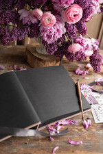 Księgi wpisów gości welurowe średni welurowy album na zdjęcia i księga wpisów gości na zdjęcia z fotobudki i polaroidy   8