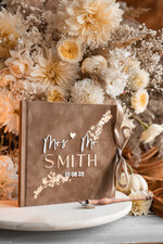 Księgi wpisów gości welurowe złota elegancka księga gości i album na zdjęcia w jednym, album na życzenia i zdjęcia z fotobudki, pamiątkowa welurowa księga wpisów gości 11