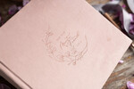 Księgi wpisów gości welurowe pudrowa rózowa elegancka księga wpisów gości,  weselna księga wpisów gości welurowa okładka ksiega gosci 8