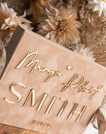 Księgi wpisów gości welurowe beżowa księga wpisów gości, welurowa pamiątkowa księga gości na wesele, ręcznie szyte kartki w księdze wpisów gości 1