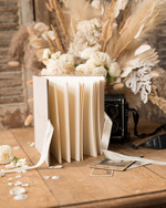 Księgi wpisów gości welurowe duża Welurowa Księga Wpisów Gości Ecru Kartki Księga Pamiątkowa welurowa ze Złotymi Napisami 6