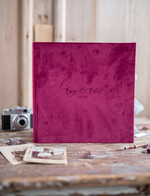 Księgi wpisów gości welurowe duża welurowa księga gości glamour na wesele zdjęcia z fotobudki i polaroidy kolorowe kartki, duza ksiega wpisow gosci 15