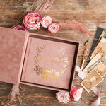 Księgi wpisów gości welurowe księgi pamiątkowe i albumy na wpisy gości weselnych, welurowa księga w pudełku, pamiątkowa księga gości2