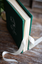 Księgi wpisów gości welurowe księga wpisów gości skórzana zielona, na życzenia zdjęcia z fotobudki, pamiątkowa księga Gości 15