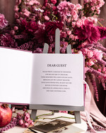 Księgi wpisów gości welurowe różowa księga wpisów gości ze złotymi napisami, elegancka pamiątkowa księga gości, księga na zdjęcia i życzenia od Gości weselnych, pamiatkowa ksiega gosci 3