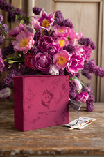 Księgi wpisów gości welurowe bordowa mała welurowa księga wpisów gości książka na ślub na wpisy gości weselnych  7