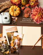 Księgi wpisów gości welurowe złota księga gości i album na zdjęcia w jednym, album na życzenia i zdjęcia z fotobudki, pamiątkowa welurowa księga wpisów gości 6