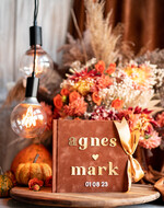 Księgi wpisów gości welurowe złota księga gości i album na zdjęcia w jednym, album na życzenia i zdjęcia z fotobudki, pamiątkowa welurowa księga wpisów gości 5