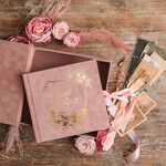 Księgi wpisów gości welurowe album na zdjęcia w welurowym pudełku ślubne i wpisy gości weselnych, na zdjęcia z fotobudki i instaxa9