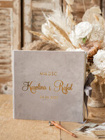 Księgi wpisów gości welurowe ksiega pamiatkowa na wpisy gosci weselnych, zdjęcia z instaxa i zyczenia14