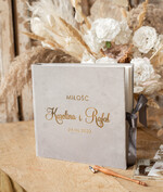 Księgi wpisów gości welurowe ksiega pamiatkowa na wpisy gosci weselnych, zdjęcia z instaxa i zyczenia3