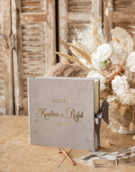 Księgi wpisów gości welurowe ksiega pamiatkowa na wpisy gosci weselnych, zdjęcia z instaxa i zyczenia4