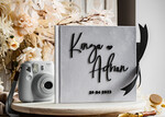 Księgi wpisów gości welurowe biało czarna ślubna księga gości i album na zdjęcia w jednym, album na życzenia i zdjęcia z fotobudki, weselna ksiega wpisow gości, album ślubny pamiątkowy10