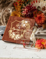 Księgi wpisów gości welurowe oryginalna księga gości i album do instaxa w jednym, na życzenia i zdjęcia z fotobudki, pamiątkowa welurowa księga wpisów gości 11