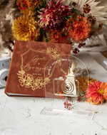 Księgi wpisów gości welurowe oryginalna księga gości i album do instaxa w jednym, na życzenia i zdjęcia z fotobudki, pamiątkowa welurowa księga wpisów gości 3