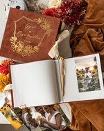 Księgi wpisów gości welurowe welurowa księga wpisów gości, ksiega zyczen na wesele, ślubna księga na zdjęcia i życzenia z fotobudki lub instax2