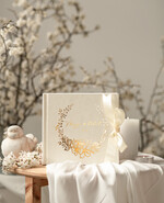 Księgi wpisów gości welurowe welurowa, aksamitna księga gości, złote napisy na okładce, księga pamiątkowa na wesele i wpisy gosci weselnych, duża welurowa1