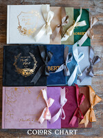 Księgi wpisów gości welurowe różowa welurowa księga wpisów gości, złote napisy na okładce, księga glamour, welurowa pamiątkowa księga wpisow gosci8