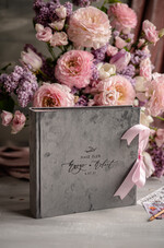 Księgi wpisów gości welurowe duża welurowa ksiega gosci weselnych z ankietami wybierz swoje kartki na zdjęcia z fotobudki i polaroidy   5